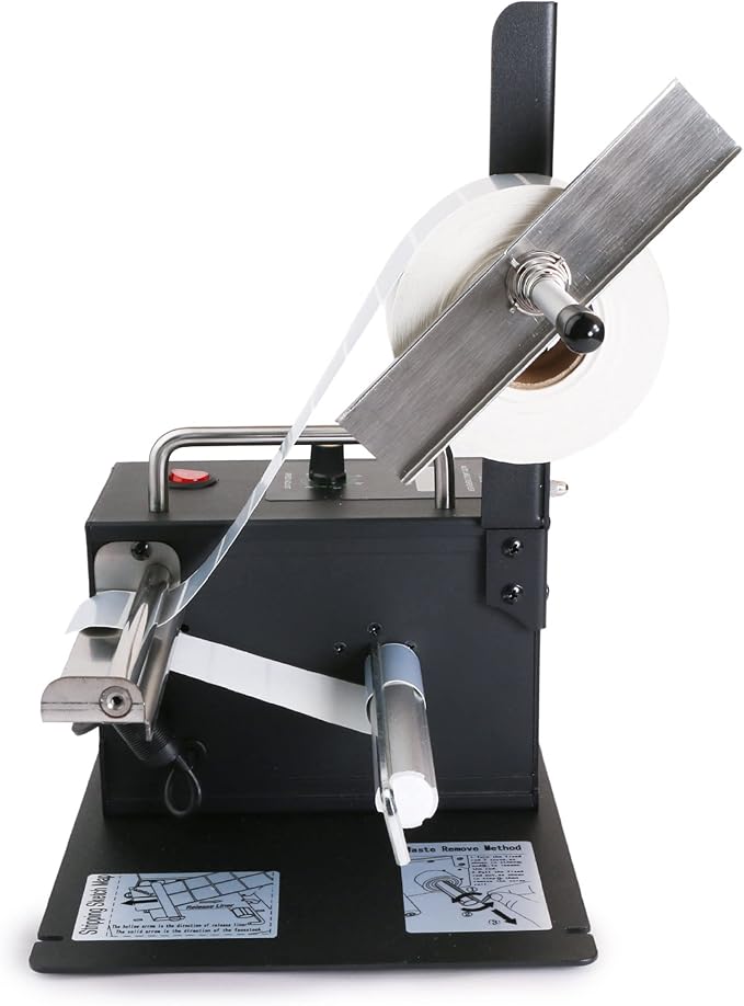 U.S. Solid Automatic Label Dispenser w/Counter - Speed Adjustable Label Dispensing Machine - Width 10-115MM Length 8-130MM - Translucent and Opaque Labels