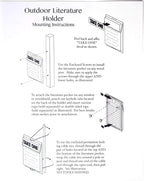 Mediz Outdoor Real Estate Brochure Box - Easy to Use Take One Document Holder Can Hold 200, 8.5 x 11 Documents, Flyers & Brochures or Other Outdoor Marketing Needs (12)