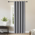 ChrisDowa Blackout Curtains 70 inches Wide for Bedroom - Extra Wide Grommet Thermal Insulated Room Darkening Curtains for Living Room (1 Panel, Light Grey, 70 x 84 Inch)