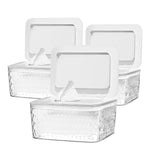 3 Pack Wipes Dispenser Seal-Designed Wipe Dispenser Holder Wipes Case Box for Bathroom Keep Wipes Fresh, Dust-Proof & Non-Slip