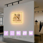Led Custom Neon Sign, Custom Led Sign for Nail Salons, Beauty Studios, Massage Spa, Barber Shops, Storefronts, Offices, Neon Sign Customizable Backlit Logo (12" to 42" Available)