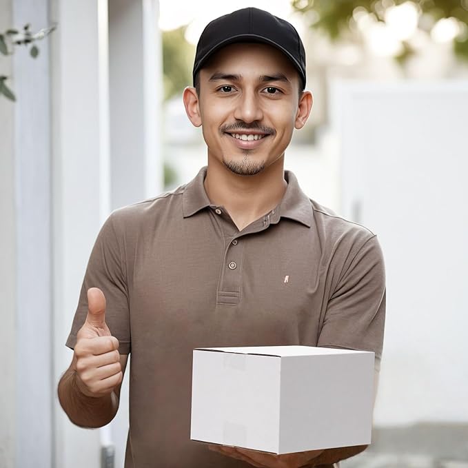 Calenzana 7x7x5 Shipping Boxes Set of 40, White Corrugated Cardboard Box for Mailing Packing Gifts Small Business