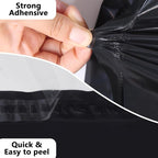 50pcs 19x24" Black Poly Mailers - Self Adhesive Shipping Bags, Waterproof Bulk Packaging for Clothes & E-Commerce
