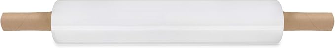 PackageZoom 20 inch x 1000 Feet Stretch Wrap Extended Core Handle, Clear Stretch Film, 16 Rolls