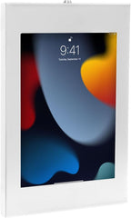 Mount-It! Anti-Theft Tablet Wall Mount, Low Profile Wall Kiosk with Secure Lockable Steel Enclosure, Locking Tablet Mount for iPad Generations 7-10, Pro, Air, 10.2 inch, 10.9, White