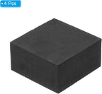 PATIKIL Rubber Anti-Vibration Pads, 4 Pcs Square Vibration Isolation Mats 1.97" x 1.97" x 1" for HVAC, Air Conditioner, Air Compressor, Washer, Dryer, Black