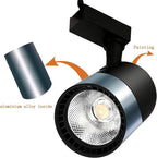 Black J&L Type Track Lighting Complete Kit, 25 W Plug in LED Lighting Complete Kits 24 Packs Extra Brightness 4000K Natural Light with Extra 26.24FT Track Rails