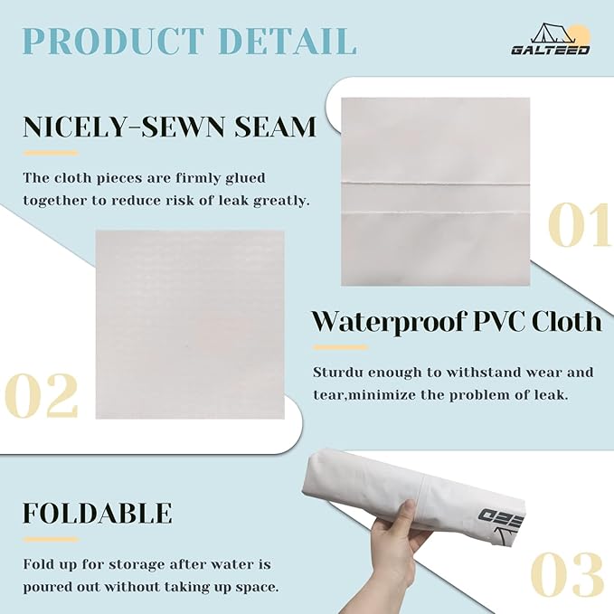 Canopy Water Weight Bag,220 LBS Water Tent Weights Set of 4 Leg Weights for Pop Up Canopy,Canopies,Tent,Gazebo,White