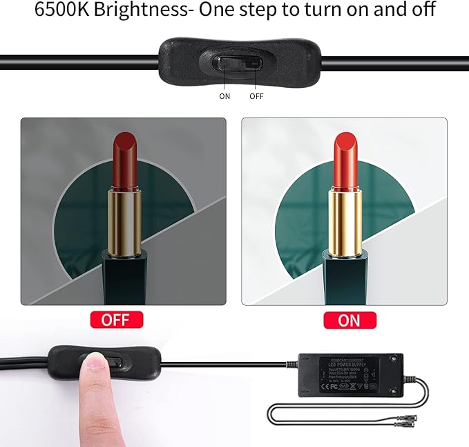Photo Studio Light Box Photography 32"x32" with 100 LED and 6 Colors Backdrops Photo Box with Lights, Foldable Picture Box for Product Photography with 6500K Brightness