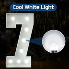Marquee Numbers 3 Feet Tall Big Light Up Numbers 7th 17th 70th Happy Birthday Decorations White Anniversary Party Decor Large Cardboard Prop Backdrop Sign 7