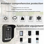 Ring Doorbell Cover Weatherproof,Access Control Protector,for Access Control System RFID Card Keypad Reader/Visual Doorbell/Fingerprint Time and Attendance Machine Windproof and Rainproof