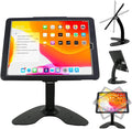 Desktop Wall Mount Anti-Theft Security Kiosk POS Stand Holder Enclosure for 2022 2021 2020 2018 iPad Pro 12.9", Flip & 360° Swivel Design