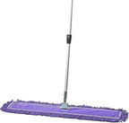 36 Inch Purple Commercial Dust Mop & Floor Sweeper with Extendable Handle – Mop for Hardwood, Tile, and Concrete Floor Cleaning