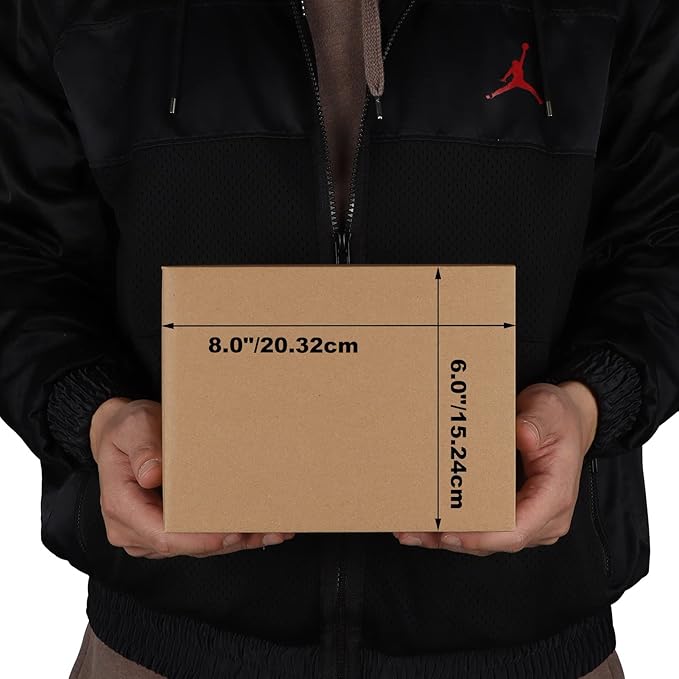 Edenseelake 40 Pack 8x6x6 inches Shipping Boxes Corrugated Cardboard Boxes for Packing, Moving, Mailing, Brown