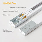 VANoopee 8-Light LED Track Lighting Kit with 6.6FT H Type Track Rails, Dimmable Track Light Heads Bright Ceiling Spotlight Fixture for Kitchen Accent Art, 3000K Warm White, No Flicker 10W 800lm White