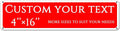 Custom Sign,street signs customized，Aluminum Weatherproof Metal Sign Multiple Sizes,Single-sided and double-sided, Customize for Office, Business, Workplace, office, Home, Delivery Signs(4 * 16 Inch)