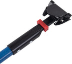 Matthew Cleaning Commercial Quick-Change Dust Mop Handle with Clip-on Metal Gripper for Heavy Duty Mop Head Replacement Holder, Fiberglass Handle 60 inch 12packs-Blue