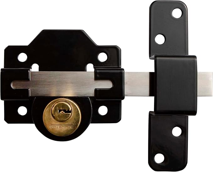 GateMate 2”(50mm) Double Locking Long Throw Lock, High Security, Stainless Steel, Corrosion Resistant, Ideal for Doors and Gates, Robust and Durable Locking Mechanism.