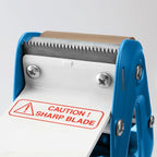 Heavy Duty Metal Frame Tape Gun - 3 Inch Core with Special Ergonomic Handle - Packing Tape Dispenser with Premium Tempered Steel Blade for 2" Tape Rolls