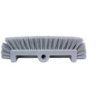 SPARTA Multi-Level Tile Scrub Brush 12" Wide Brush Head, Heavy-Duty Tile Cleaning Brush with End Bristles for Commercial Tiles, Tubs and Floor, Plastic, 12 Inches, Gray, (Pack of 12)