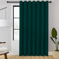 ChrisDowa Room Divider Curtain 120 Inches Long, Wide Blackout Sliding Door Curtain for Bedroom, Room Darkening Privacy Window Curtain for Patio Door (1 Panel Set, Forest Green, 100 x 120 Inch)