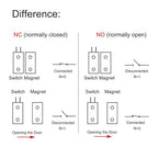 Magnetic Reed Switch NO Surface Mount Wired Door Window Contact Sensor with Cover for Home Security and Burglar Alarm Systems MC-31 5pcs
