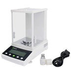 U.S. Solid 0.1mg Analytical Balance, 120g x 0.0001g, Lab Electronic Scale with Automatic Internal Calibration, Electromagnetic Transducer, RS232, Overload Protection, Piece Counting, 4 Weighing Units