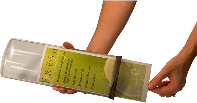 8-pack Podia Two-sided Unbreakable Clear Sign Holder / Menu Table Tent for Folded 8.5”x11” Paper