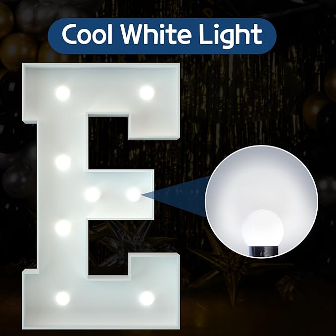 Marquee Letters 3 Feet Tall Large Light Up Letters Decorations Wedding Engagement Proposal White Party Decorations Marry Me Sign Big Cardboard Backdrop E