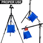 Jerify 12 Packs Photography Weight Bags Photo Studio Filled Weight Bag Empty Heavy Sandbag Set for Photography Tripod Stand Light Stand Sports Outdoor Photo Video Studio Boom Brackets (Blue)