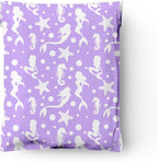 12x15 (50) Purple Mermaids Designer Poly Mailers Waterproof Self Sealing Tear Resistant Polymailers Shipping Envelopes Premium Printed Bags For Small Businesses