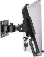 iPad Wall Mount, Security Anti-Theft Tablet Wall Mount Holder with Lock and Keys, 360° Swivel iPad Pro Mount, Compatible with 7-11 Inch Tablets (iPad, Galaxy Tab, Slate, Fire) – Black