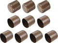uxcell 10pcs Rubber End Caps 43mm ID Vinyl Round End Cap Cover Screw Thread Protectors Brown