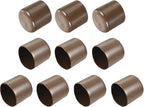uxcell 10pcs Rubber End Caps 43mm ID Vinyl Round End Cap Cover Screw Thread Protectors Brown