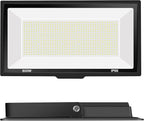 800W LED Flood Light Outdoor,3600W Equivalent Super Bright FloodLight with Plug,80000LM 6000K Daylight White IP66 Waterproof Commercial Lighting for Sports Fields,Courts, Arena, Stadium