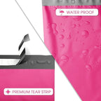 Metronic Pink Poly Mailers 14.5x19 Large Poly Mailers 500 Pack Self-Seal Shipping Bags, Packaging Bags, Shipping Envelopes, Packaging for Small Business, Boutique, Clothing