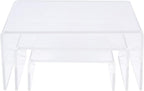 SimbaLux Acrylic Display Risers Clear Stand Set of 3 Small Low Profile Tiered for Showcasing Food, Cupcake, Dessert, Candy, Jewelry, Figurines, Photos, Retail & Home Decoration, Durable & Steady