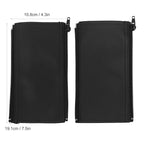 Universal Stroller Handle Sleeve Cover with Zipper Cleanable for Stroller Cart Replacement Grip Bar Handlebar 7.5 x 4.3 inch(Black)