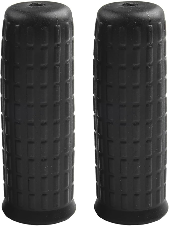 2Pcs Wheelbarrow Handle Covers 12-32mm Rubber Grip Sleeves Non Slip Garden Cart Handles Shock Absorption Black(114 x 12mm)
