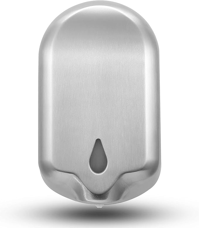 Commercial Gel Liquid Soap & Gel Hand Sanitizer Dispenser Automatic Touchless Wall Mounted for Commercial & Home Bathroom, Large Capacity 40.5 oz/1200 ml (Stainless Steel)