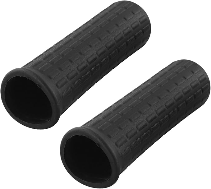 Rubber Wheelbarrow Handle Grips for 8-42mm Round Tubes, Non-Slip Replacement Wheelbarrow Handles, Garden Cart Handle Covers, 2-Pack Black Anti-Skid Shock Absorption(122 x 33mm)