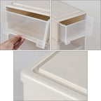 4 Pack Plastic Stackable Chest Storage Drawer Bins, 12 Quart Stacking Drawer Unit