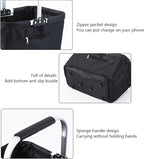 Shopping Bag Basket - 26L Foldable Grocery Storage Container, Market Shopping Basket, Supermarket Camping Picnic Travel Home Farmhouse Kitchen Stores Portable Foldable Organizer Easy Carry Storage