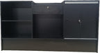 Only Hangers Combo Display Showcase with Register Stand Counter, Black, 72"