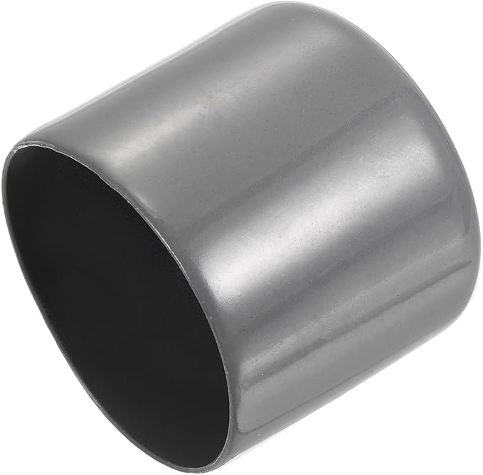 uxcell 4pcs Rubber End Caps 46mm ID Vinyl Round End Cap Cover Screw Thread Protectors Dark Grey, 40mm Height