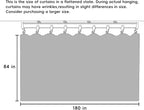 Room Divider Curtains Flexible Ceiling Tracks set Curtain track Ceiling Mount Blackout Curtain for Living Room Bedroom Ceiling Curtain Rod Privacy Divider Panel W180xH84 GreyishWhite Drape&Black rail