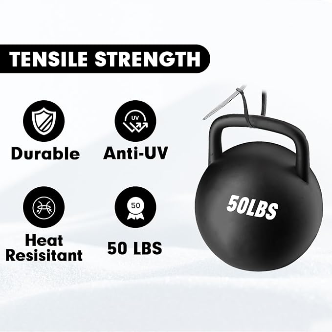 Zip Ties, KAMOTA 1500pcs 12 Inch Heavy Duty Self-Locking Nylon Zip Ties, Black Cable Ties with 50lb Tensile Strength, UV Resistant Cable Tie for Indoor and Outdoor Use