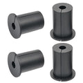 4pc Starlink Cable Grommet 1" Silicone Waterproof Wall Hole Pass Through Split Cable Bushings for TV Wire Ethernet Cord, Starlink Cable Routing Kit Accessories, 38mm/1.5" Ht, Black