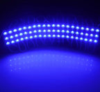 REXTiN Super Bright 200pcs 3 LED Module Blue 5630 5730 SMD 40-45LM Per led Waterproof Decorative Light for Letter Sign Advertising Signs with Tape Adhesive Backside
