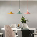 KCO Lighting Nordic Modern Macaron Pendant Light 3-Pack Farmhouse Barn Pendant Light Colorful Pendant Lighting Kitchen Island Lights Ceiling Hanging Over Island (Big)